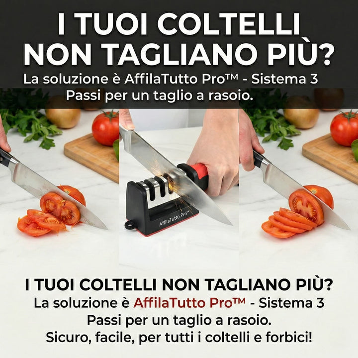 AffilaTutto Pro™ - L'Arrotino portatile per la tua cucina - Anche per forbici!