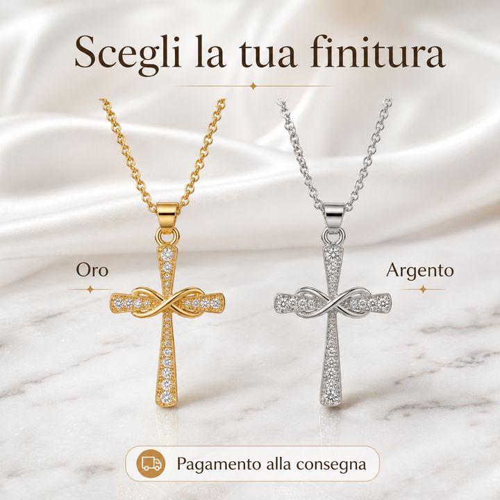 Collana Croce Infinito | CONFEZIONE REGALO INCLUSA!
